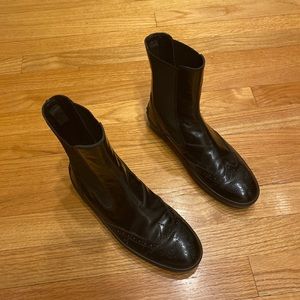 TOD’S Brogues Black Waterproof Boots Size 38 7.5-8